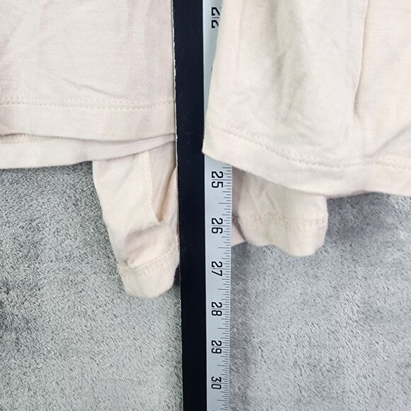 Womens Beige Tan Jay Cardigan With Layered Top & Chains 3/4 Sleeve Size M - Picture 11 of 12